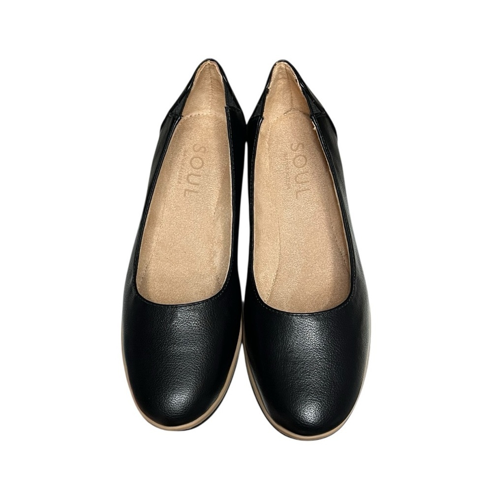 🌻NEW NWOT SOUL Naturalizer Black Idea Ballet Flats Size 10W (WIDE) - Picture 6 of 12
